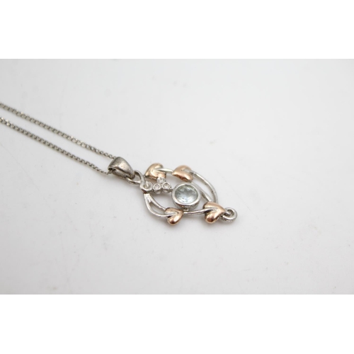 309 - Sterling Silver Clogau Necklace With Gold Tone Plating (7g)