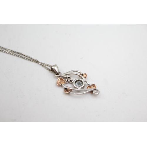 309 - Sterling Silver Clogau Necklace With Gold Tone Plating (7g)