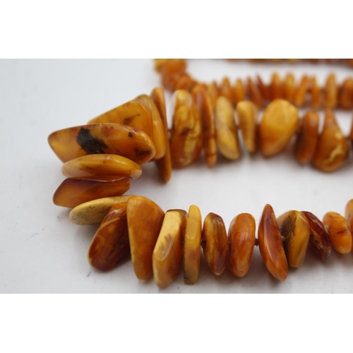 347 - Graduated Baltic & Butterscotch Amber Necklace (68g)