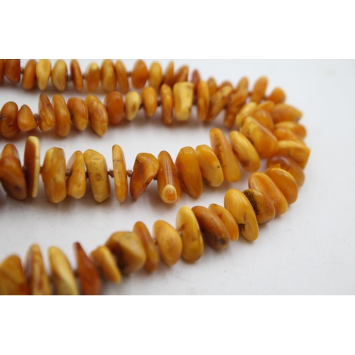 347 - Graduated Baltic & Butterscotch Amber Necklace (68g)