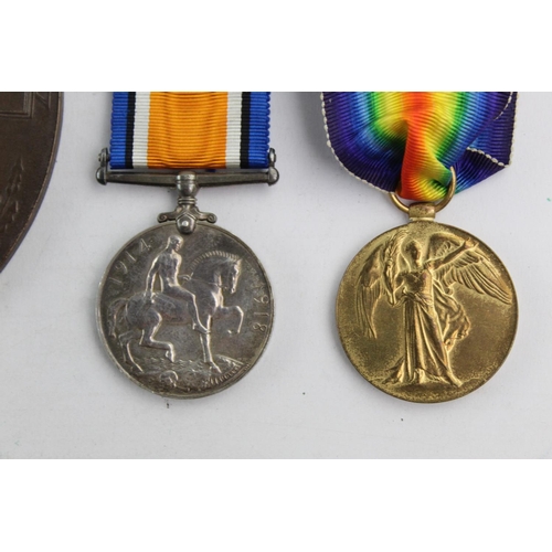 388 - WW1 Death Plaque w/ Medal Pair To Ernest Arthur Knight, Palace Letter, Folder