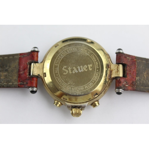 405 - Stauer Graves gent's mechanical calendar wristwatch automatic - Working - requires new watch glass (... 