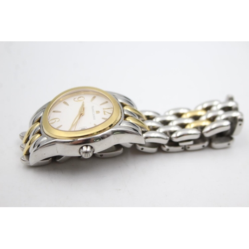 406 - Maurice Lacroix Sphere 1014 Ladies two tone quartz wristwatch Working at time of listing - deployant... 