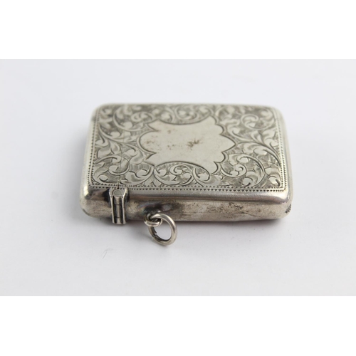 424 - Antique Hallmarked 1907 Birmingham STERLING SILVER Vesta / Match Case (35g)