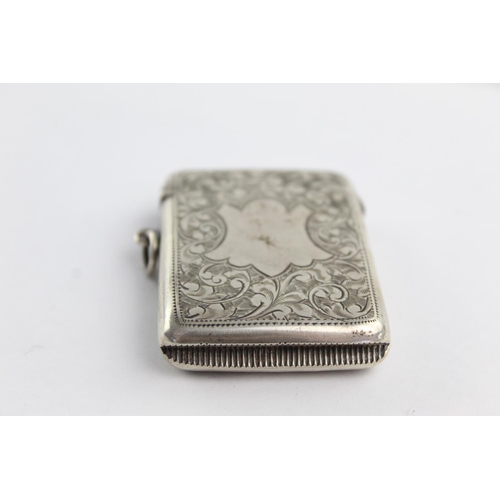 424 - Antique Hallmarked 1907 Birmingham STERLING SILVER Vesta / Match Case (35g)