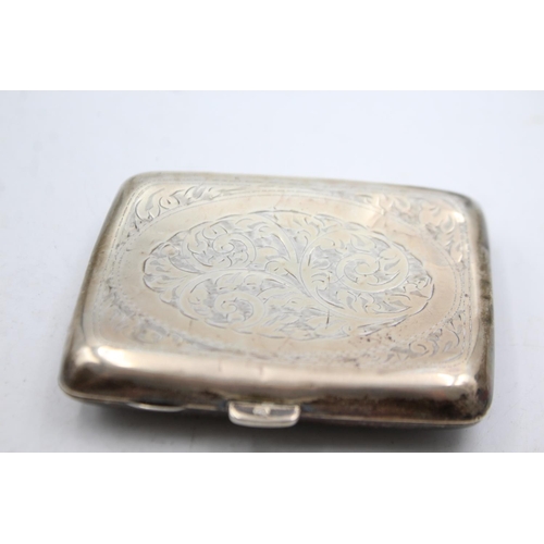 443 - Vintage Hallmarked 1924 Birmingham STERLING SILVER Cigarette Case (59g)