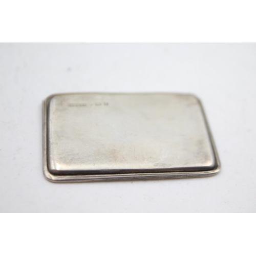 451 - Antique / Vintage Hallmarked .925 STERLING SILVER Double Stamp Case (19g)