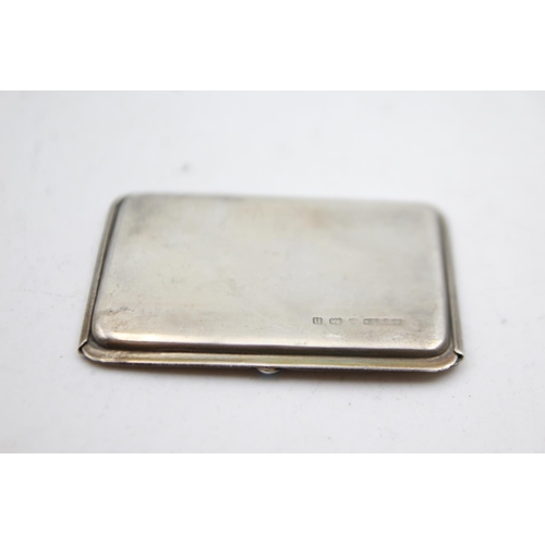 451 - Antique / Vintage Hallmarked .925 STERLING SILVER Double Stamp Case (19g)