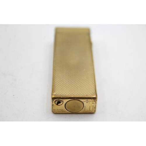 467 - DUNHILL Gold Plated Rolagas Cigarette LIGHTER Swiss Made (74g)