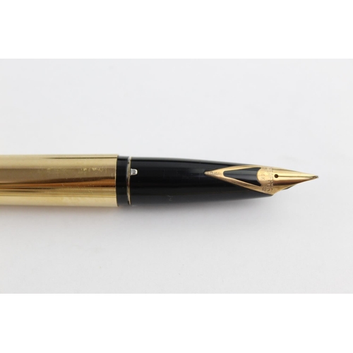 486 - Vintage SHEAFFER Imperial Rolled Gold FOUNTAIN PEN w/ 14ct Gold Nib, Pencil 43g