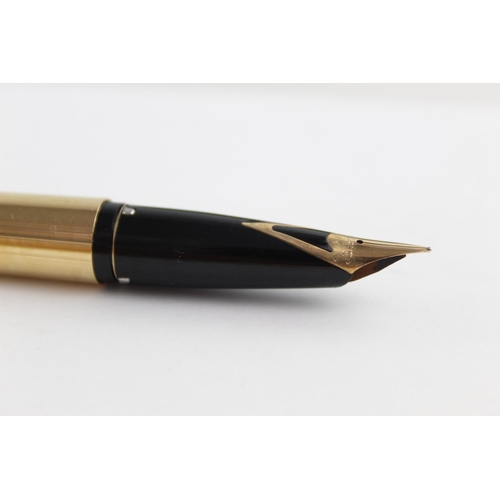 486 - Vintage SHEAFFER Imperial Rolled Gold FOUNTAIN PEN w/ 14ct Gold Nib, Pencil 43g