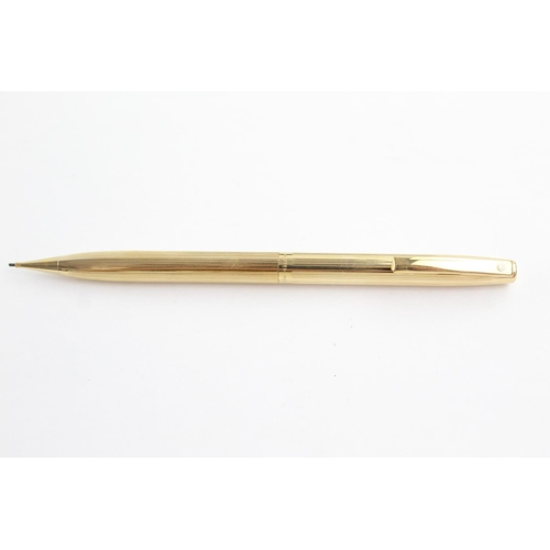 486 - Vintage SHEAFFER Imperial Rolled Gold FOUNTAIN PEN w/ 14ct Gold Nib, Pencil 43g