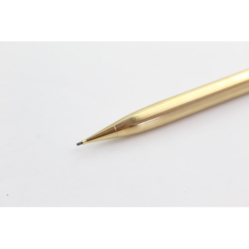 486 - Vintage SHEAFFER Imperial Rolled Gold FOUNTAIN PEN w/ 14ct Gold Nib, Pencil 43g