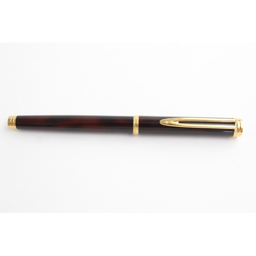 492 - WATERMAN Allure Brown Lacquer FOUNTAIN PEN w/ 18ct Gold Nib WRITING