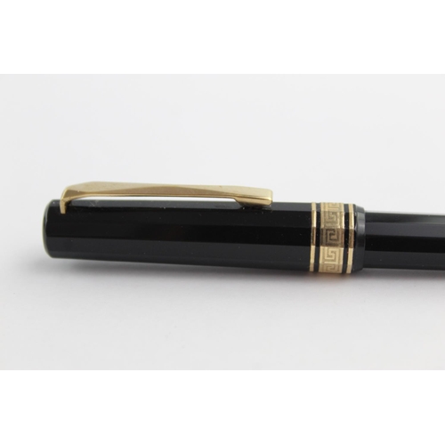 498 - Vintage OMAS 1930 Black FOUNTAIN PEN w/ 14ct Gold Nib, Matching Pencil Etc