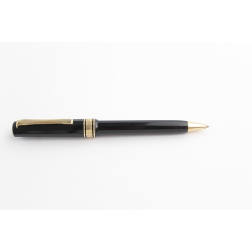 498 - Vintage OMAS 1930 Black FOUNTAIN PEN w/ 14ct Gold Nib, Matching Pencil Etc