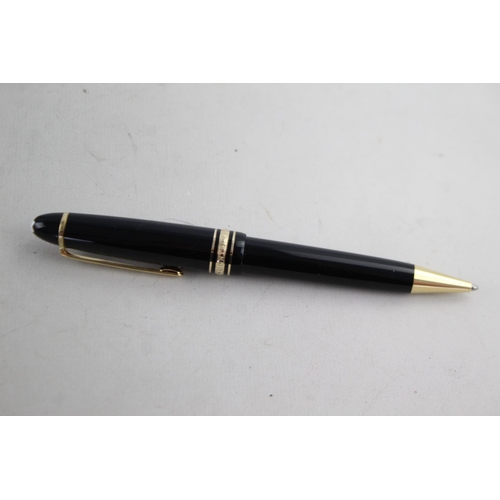 501 - MONTBLANC Meisterstuck Black BALLPOINT Pen / Biro WRITING Boxed - KW1333538