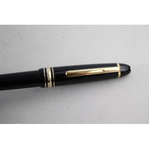 501 - MONTBLANC Meisterstuck Black BALLPOINT Pen / Biro WRITING Boxed - KW1333538