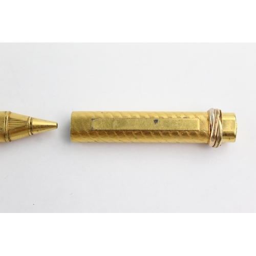 508 - Vintage CARTIER Trinity Gold Plated ROLLERBALL PEN - 116030 (23g)