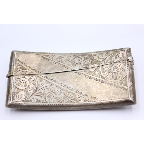 342 - Antique Hallmarked 1907 Birmingham STERLING SILVER Calling Card Case (33g)