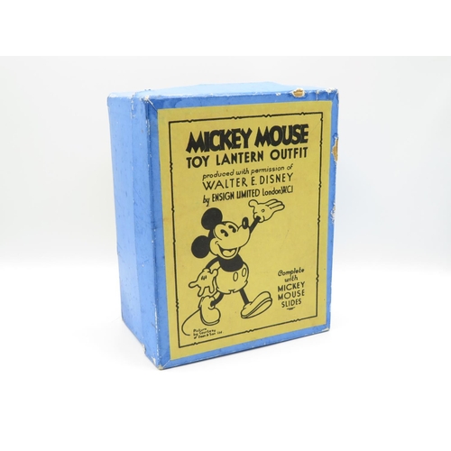 473 - Boxed Original mickey mouse toy lantern outfit by Ensign limited London