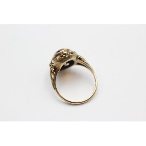 81 - 8ct gold citrine ring (3g)  Size  N