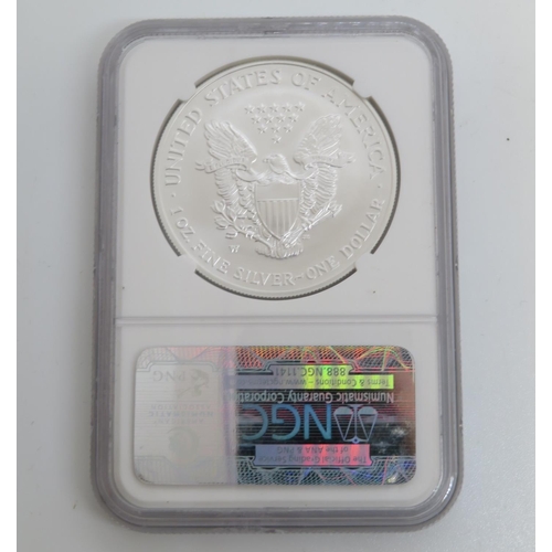 2006 American Eagle silver dollar slabbed