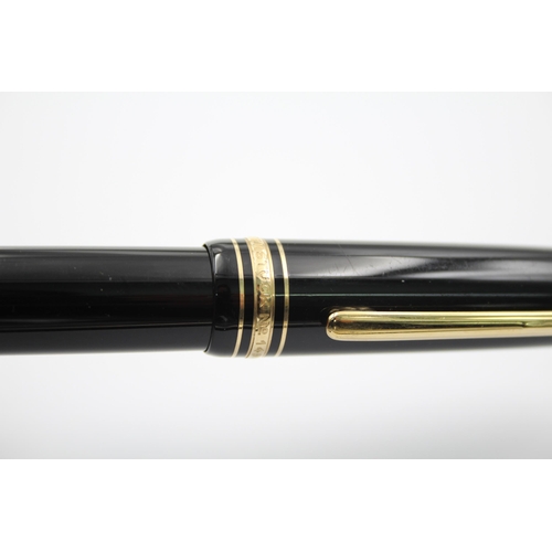 396 - MONTBLANC Meisterstuck No.149 Black FOUNTAIN PEN w/ 18ct Gold Nib WRITING