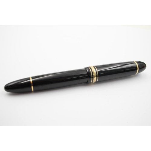 396 - MONTBLANC Meisterstuck No.149 Black FOUNTAIN PEN w/ 18ct Gold Nib WRITING