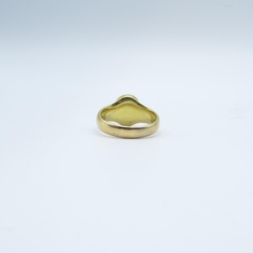 118 - 18ct gold signet ring fully HM  11.3g  size T