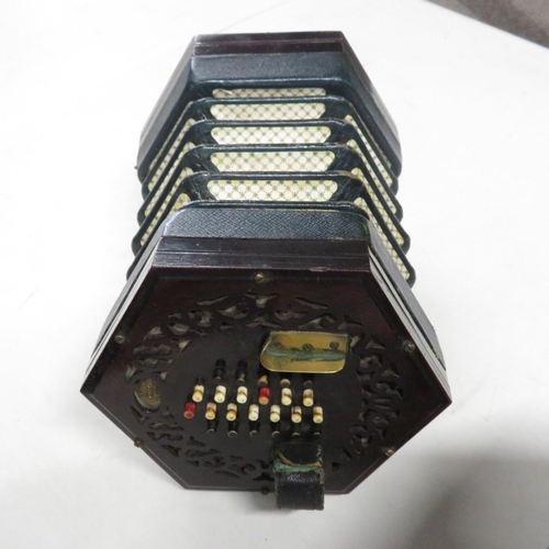 300 - Lachenal and Co. 48 button concertina working