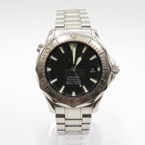 342 - Fully boxed with outer sleeve Omega full paperwork and warranty card drop tags Seamaster Professiona... 