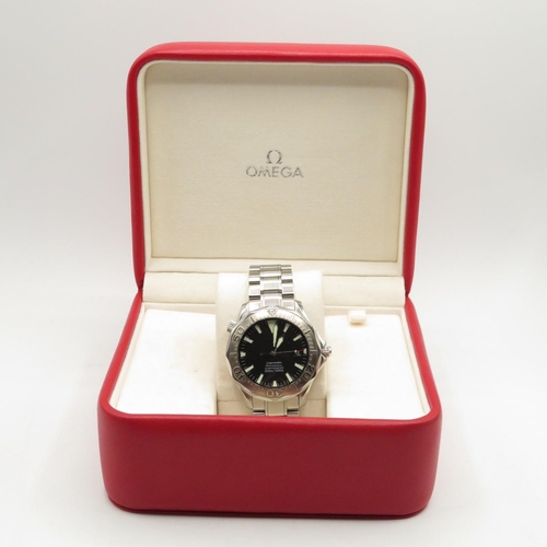 342 - Fully boxed with outer sleeve Omega full paperwork and warranty card drop tags Seamaster Professiona... 