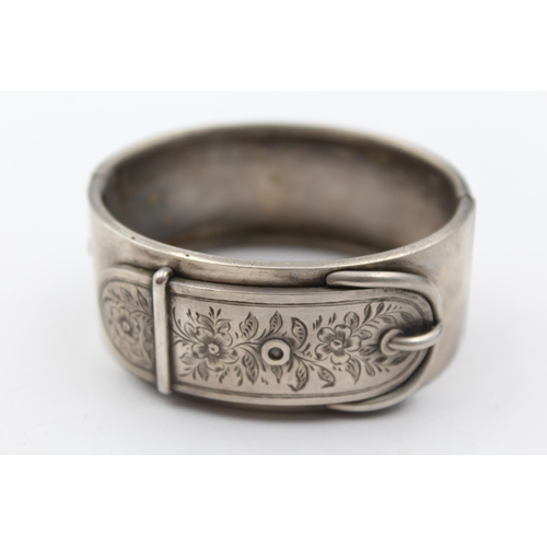 246 - A Victorian Silver Buckle Bangle