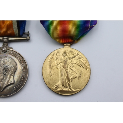 286 - WW1 Medal Pair & Original Long Ribbons to 5064 Pte J. Thomson Royal Highlanders