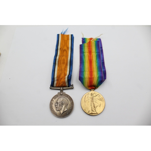 286 - WW1 Medal Pair & Original Long Ribbons to 5064 Pte J. Thomson Royal Highlanders