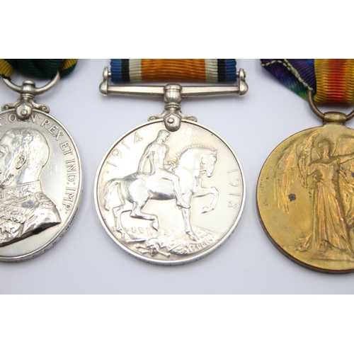 288 - WW1 Medal Group Inc WW1 Pair & Territorial Medal to Colour Sgt F. Elliott A.S