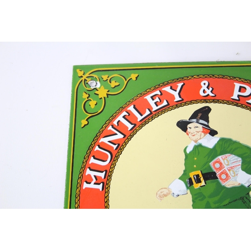 307 - Vintage HUNTLEY & PALMERS Repro Hand Printed Porcelain Enamel Advertising Sign