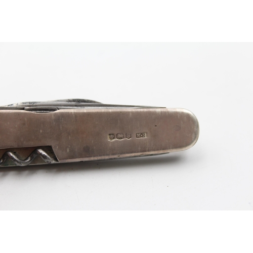 320 - Vintage Hallmarked 1935 Sheffield STERLING SILVER Multi-Tool Pocket Knife (62g)