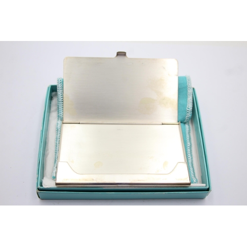 329 - TIFFANY & CO. Hallmarked .925 Sterling Silver Business Card Case Boxed (56g)