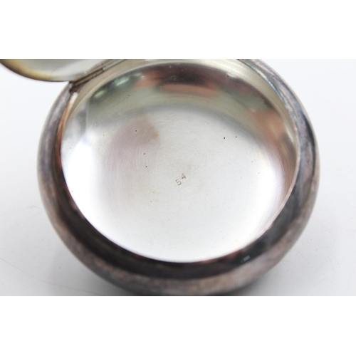 330 - Hallmarked 2004 London STERLING SILVER Squeeze Action Snuff Box (56g)