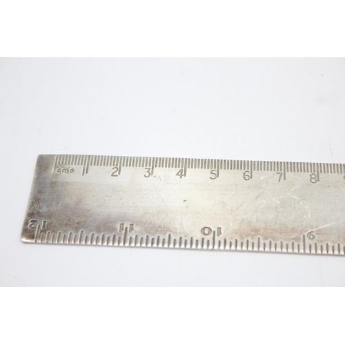 331 - Hallmarked 2000 Millennium Sheffield STERLING SILVER Ruler (122g)