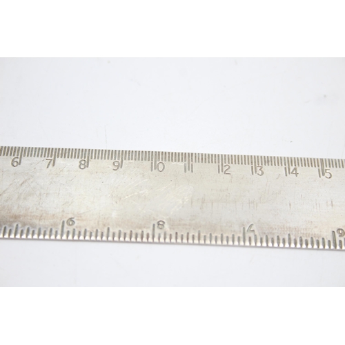 331 - Hallmarked 2000 Millennium Sheffield STERLING SILVER Ruler (122g)