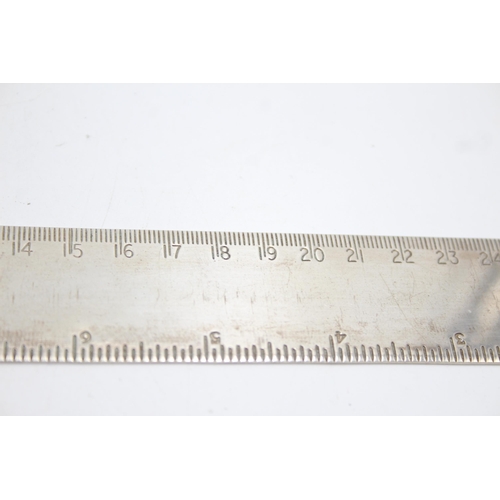 331 - Hallmarked 2000 Millennium Sheffield STERLING SILVER Ruler (122g)