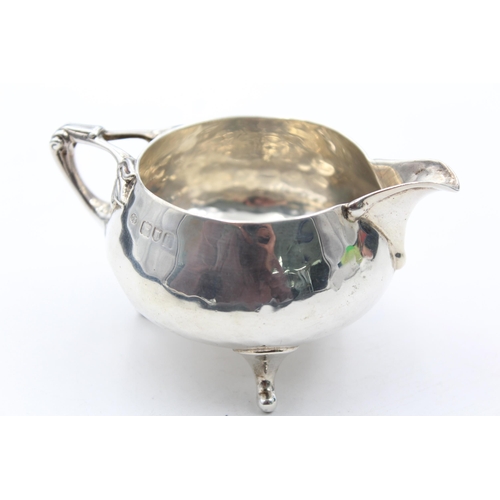 333 - Edwardian Arts & Crafts 1903 London STERLING SILVER Hammered Cream Jug (116g)