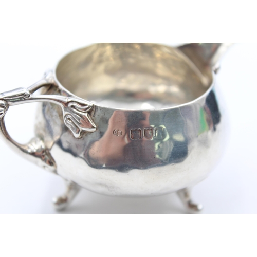 333 - Edwardian Arts & Crafts 1903 London STERLING SILVER Hammered Cream Jug (116g)