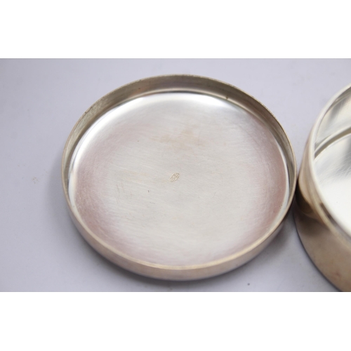 337 - ASPREY London Hallmarked .925 Sterling Silver Circular Pill / Trinket Box (51g)