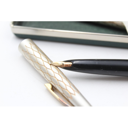 373 - Vintage SHEAFFER Lady Sheaffer FOUNTAIN PEN w/ 14ct Gold Nib, Ballpoint, Box Etc