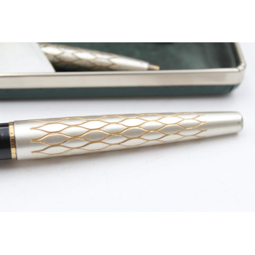 373 - Vintage SHEAFFER Lady Sheaffer FOUNTAIN PEN w/ 14ct Gold Nib, Ballpoint, Box Etc