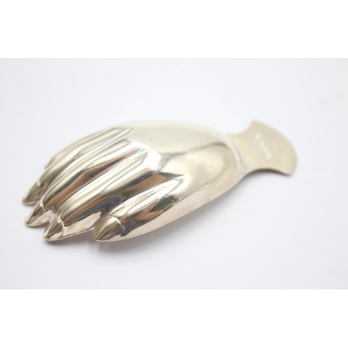 323 - Vintage 1975 Sheffield STERLING SILVER Novelty Hand From Caddy Spoon (15g)